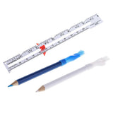 Maxbell 2Pcs Tailors Chalk Pen Pencil For Sewing Dressmakers + 1Pcs Sewing Gauge