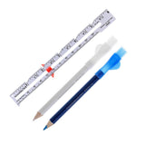 Maxbell 2Pcs Tailors Chalk Pen Pencil For Sewing Dressmakers + 1Pcs Sewing Gauge