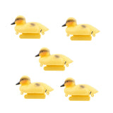 Maxbell 5Pcs Baby Duckings Floating Decoy Ducks Mallard Plastic Ornament Pond