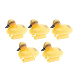 Maxbell 5Pcs Baby Duckings Floating Decoy Ducks Mallard Plastic Ornament Pond
