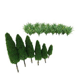 Maxbell Model Cypress Trees Mini Sword Grass Scenery Layout Landscape