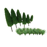 Maxbell Model Cypress Trees Mini Sword Grass Scenery Layout Landscape