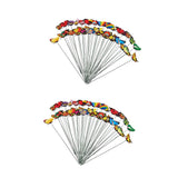 Maxbell 100Pcs Garden Yard Planter Butterfly Stakes Dragonfly Decoration Butterfly