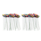 Maxbell 100Pcs Garden Yard Planter Butterfly Stakes Dragonfly Decoration Butterfly