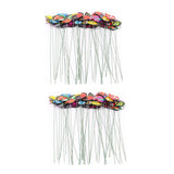 Maxbell 100Pcs Garden Yard Planter Butterfly Stakes Dragonfly Decoration Butterfly