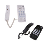 Maxbell 2 Pieces Corded Phone Wall Line Telephone Home Office Business White + Black