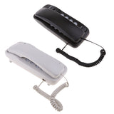 Maxbell 2 Pieces Corded Phone Wall Line Telephone Home Office Business White + Black