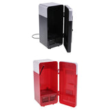Maxbell Portable 5V USB LED Fridge Heat and Cool Dual Use Refrigerator Black + Red