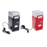 Maxbell Portable 5V USB LED Fridge Heat and Cool Dual Use Refrigerator Black + Red