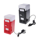Maxbell Portable 5V USB LED Fridge Heat and Cool Dual Use Refrigerator Black + Red