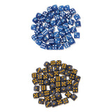 Maxbell 100Pieces D6 Round Corner Dotted Dice 16mm for Dungeons and Dragons   TRPG
