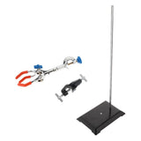 Maxbell Laboratory Dual Adjustable 3-Prong Extension Flask Clip Clamp Lab Stand
