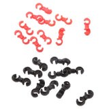 Maxbell Set 20 pcs Cycle Bike MTB Brake Cable S Style Clips House Hose Guides Black