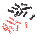 Maxbell Set 20 pcs Cycle Bike MTB Brake Cable S Style Clips House Hose Guides Black