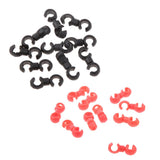 Maxbell Set 20 pcs Cycle Bike MTB Brake Cable S Style Clips House Hose Guides Black