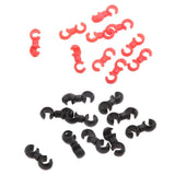 Maxbell Set 20 pcs Cycle Bike MTB Brake Cable S Style Clips House Hose Guides Black