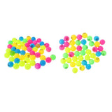 Maxbell 100 Pieces Assorted Color PP Material Table Tennis Balls 40mm Number 1 - 100
