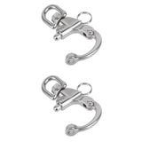 Maxbell Heavy Duty  Stainless Steel Quick Release Swivel Eye Snap Shackle Hook Clip