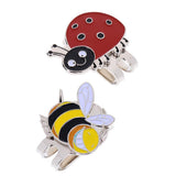 Maxbell 2Pcs Portable Mini Alloy Golf Ball Marker with Magnetic Golf Hat Clip