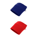 Maxbell 2Pieces Outdoor Sports Fitness Soft Wristband Sweatband Wallet Zipper Pocket