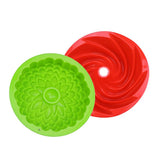 Maxbell Silicone Heritage  Cake Bake Pan Swirled Plate with Sunflower Cake Mold