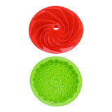 Maxbell Silicone Heritage  Cake Bake Pan Swirled Plate with Sunflower Cake Mold