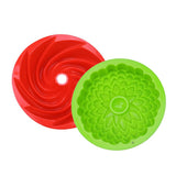 Maxbell Silicone Heritage  Cake Bake Pan Swirled Plate with Sunflower Cake Mold