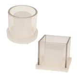 Maxbell Hollow Cube Cylinder Shaped Plastic Candle Mold Tealight Candle Holder Mould
