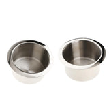 Maxbell 2pcs Stainless Steel Cup Drink Holder Polished for Boat Car Truck Camper RV