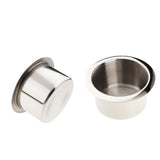 Maxbell 2pcs Stainless Steel Cup Drink Holder Polished for Boat Car Truck Camper RV