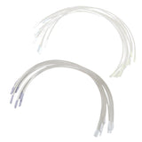 Maxbell 12 Pairs Women's Stainless Steel Handmade Bra Underwire Replacement Cup D E