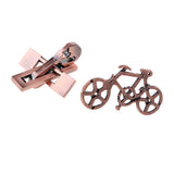 Maxbell Piano&Bicycle Lock Wire Puzzle Brain Teaser Mind Game Toy Metal IQ Test Gift