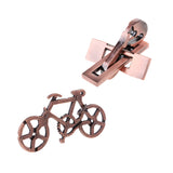 Maxbell Piano&Bicycle Lock Wire Puzzle Brain Teaser Mind Game Toy Metal IQ Test Gift