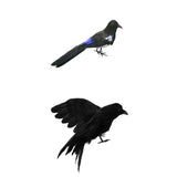Maxbell 2Pcs Artificial Realistic Woodland Birds for Garden Weding Home Decoration