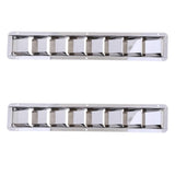 Maxbell 2Pcs Stainless Steel Marine Boat Louver Air Vent 8 Slots Ventilation 427mm