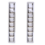 Maxbell 2Pcs Stainless Steel Marine Boat Louver Air Vent 8 Slots Ventilation 427mm