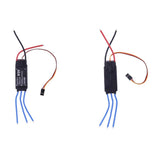 Maxbell 2 Pieces 40A 2-4S RC Brushless ESC Speed Controller for RC FPV Racing Drone