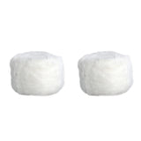 Maxbell 2 Pcs Comfortable Stool Covers for Home Living Room Decorations White