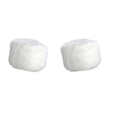 Maxbell 2 Pcs Comfortable Stool Covers for Home Living Room Decorations White