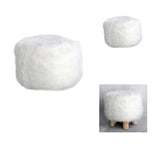 Maxbell 2 Pcs Comfortable Stool Covers for Home Living Room Decorations White