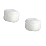 Maxbell 2 Pcs Comfortable Stool Covers for Home Living Room Decorations White
