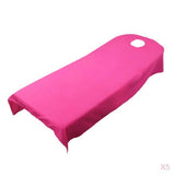 Maxbell 5 Pieces Soft Beauty Massage SPA Bed Cover Sheet With Breath Hole Hot Pink