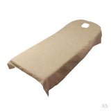 Maxbell 5 Pieces Soft Beauty Massage SPA Bed Cover Sheet With Breath Hole Camel