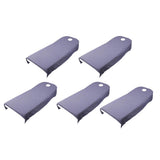 Maxbell 5 Pieces Soft Beauty Massage SPA Bed Cover Sheet With Breath Hole Purple