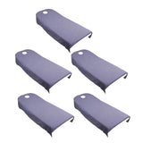 Maxbell 5 Pieces Soft Beauty Massage SPA Bed Cover Sheet With Breath Hole Purple