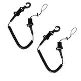 Maxbell 2Pcs Scuba Diver Coil Lanyard for Torch Camera/Scuba Diving Slate/Accessory