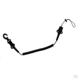 Maxbell 2Pcs Scuba Diver Coil Lanyard for Torch Camera/Scuba Diving Slate/Accessory