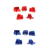 Maxbell 2 Sets Scooter Start Horn Turn Signal Headlight Switch Housing Caps Red+Blue