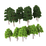 Maxbell 45x Mini Green Trees Model Train Railway Layout Scenery Diorama Architecture
