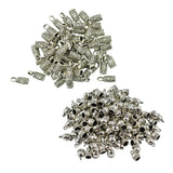 Maxbell 150 Pieces Bell Shape End Cap Cord Connector for Jewelry Making Findings